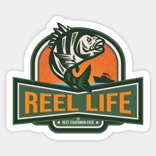 Reel Life - The Best Fisherman Ever Sticker